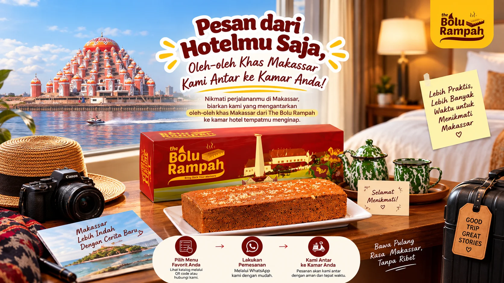 Rekomendasi Oleh-oleh Khas Makassar Kekinian: Praktis, Lezat, dan Bisa Diantar Langsung ke Hotel Anda
